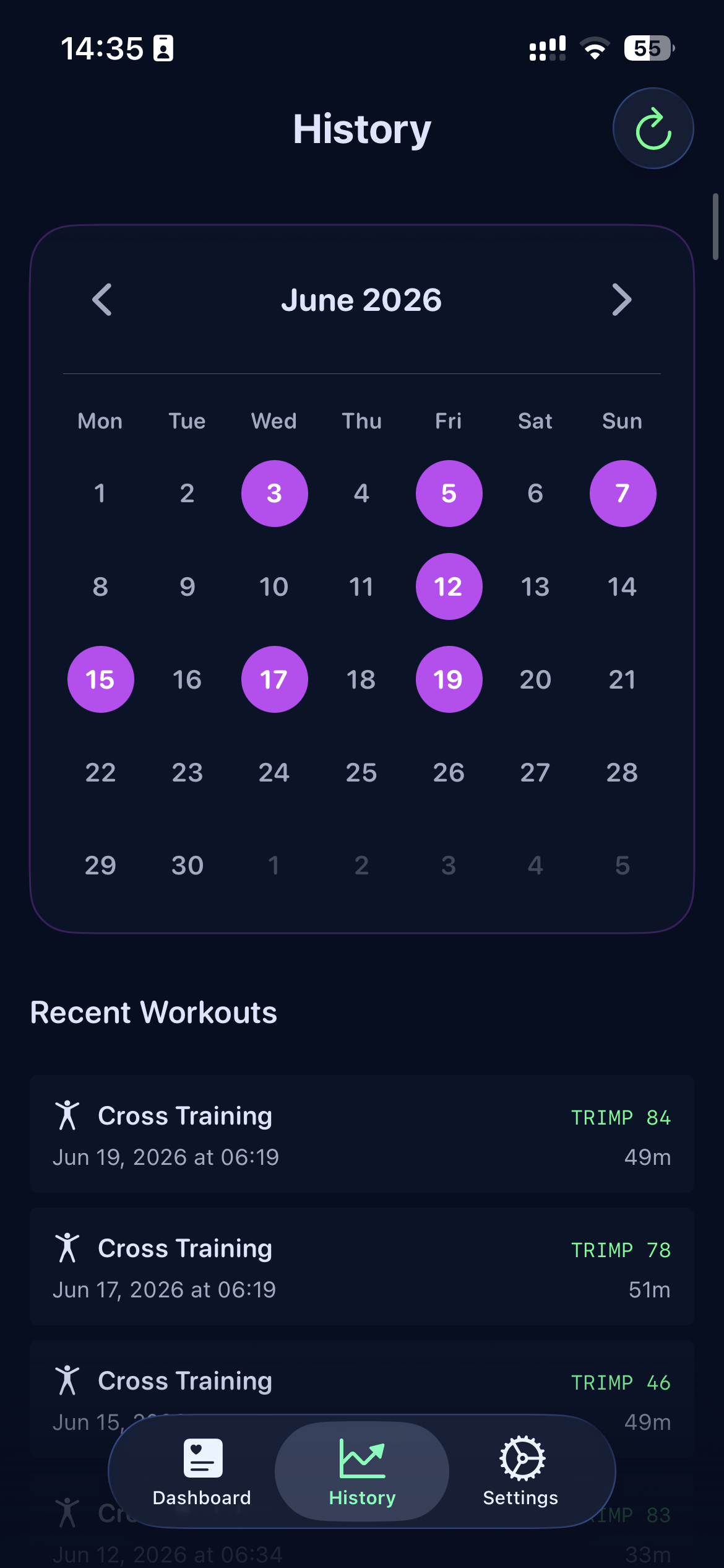 Calendar & History